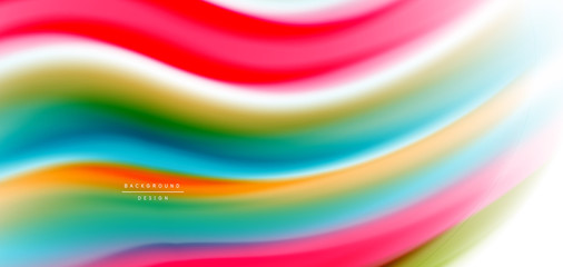 Silk smooth lines on white, liquid fluid color waves. Vector Illustrations For Wallpaper, Banner, Background, Card, Book, Illustration, landing page, cover, placard, poster, banner, flyer, design