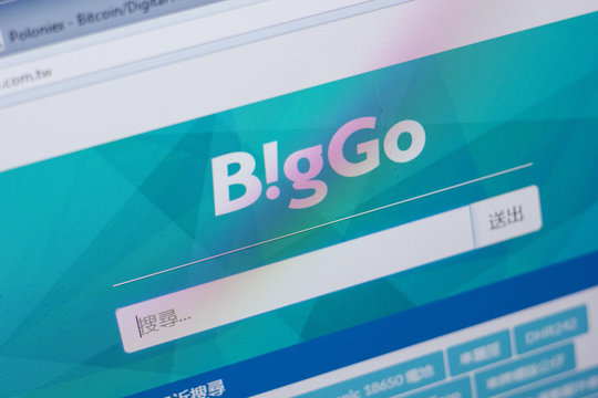 Ryazan, Russia - June 17, 2018: Homepage of BigGo website on the display of PC, url - BigGo.com.tw.