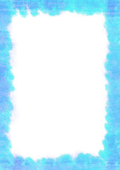 Abstract Sketched Border Illustration in Blue