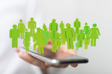 Concept of teamwork and partnership