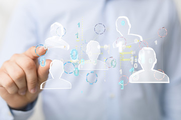 business, people, communication, social network and technology concept