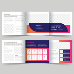 square trifold brochure template