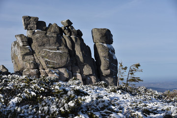 Sloneczniki - one of the most interesting rocks formation in the Karkonosze Mountains, Poland.