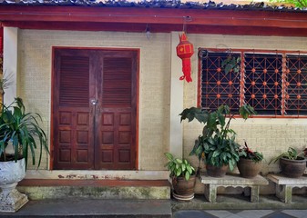 traditional monk house in temple area