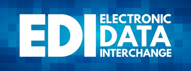 EDI - Electronic Data Interchange acronym, technology concept background