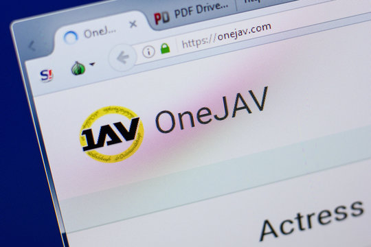 Ryazan, Russia - June 17, 2018: Homepage of OneJav website on the display of PC, url - OneJav.com.