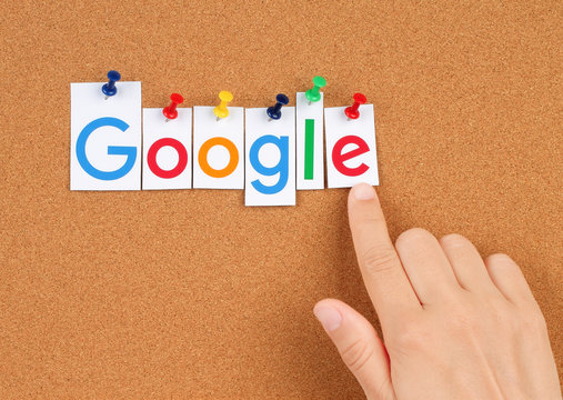 KIEV, UKRAINE - SEPTEMBER 02, 2015:New Google log