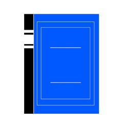 color icon of notebook without contour