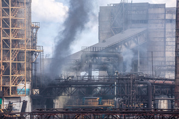 The largest air pollutant in city Dnipro Ukraine is coke-chemical plant. Flue gas stacks emit...