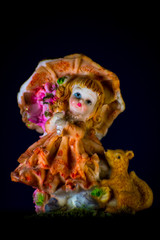 Fototapeta premium Doll in darkness