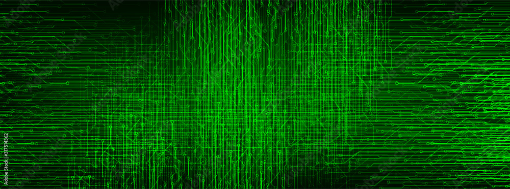 Fototapete security electronic circuit microchip technology background,hi-tech digital and future concept desig