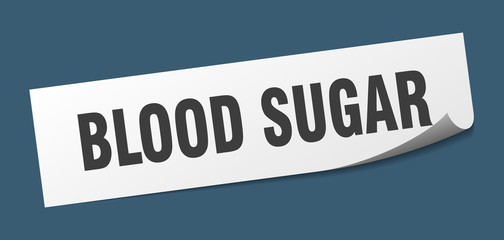 blood sugar sticker. blood sugar square sign. blood sugar. peeler
