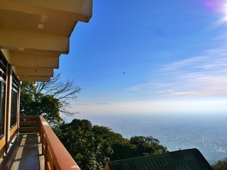 Sunny view from a temple in chiang mai, Thailand