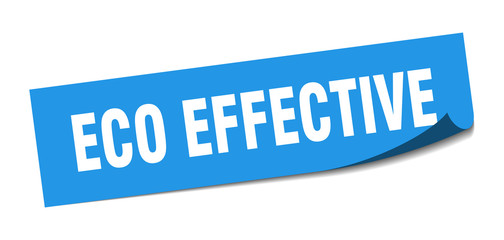 eco effective sticker. eco effective square sign. eco effective. peeler