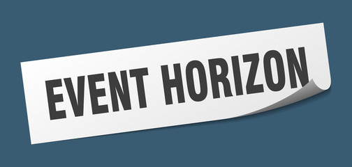 event horizon sticker. event horizon square sign. event horizon. peeler