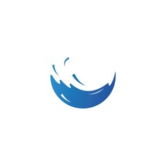 Obraz na płótnie Canvas Water Splash logo vector ilustration