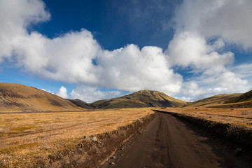 Strada, Landmannalaugar, Islanda
