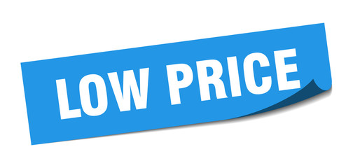 low price sticker. low price square sign. low price. peeler
