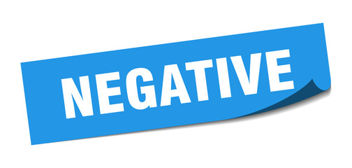 negative sticker. negative square sign. negative. peeler