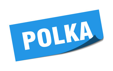 polka sticker. polka square sign. polka. peeler