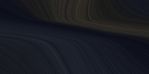 background graphic with abstract waves design with very dark blue, dark slate gray and black color