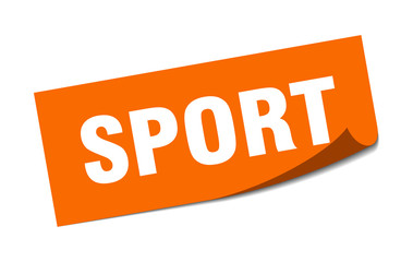 sport sticker. sport square sign. sport. peeler