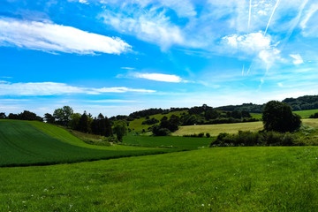 Beautiful spring landscape in the Eifel
