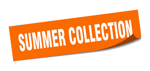 summer collection sticker. summer collection square sign. summer collection. peeler