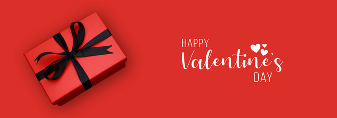 Happy valentine’s day, red color, heart icon, isolated background