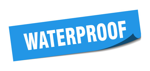 waterproof sticker. waterproof square sign. waterproof. peeler