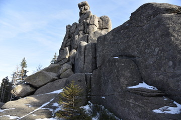 Pielgrzymy - one of the most interesting rocks formation in the Karkonosze Mountains, Poland.