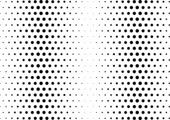Abstract halftone dotted background. Monochrome pattern with dot and circles.  Vector modern pop art texture for posters, sites, business cards, cover postcards, interior design, labels, stickers.
