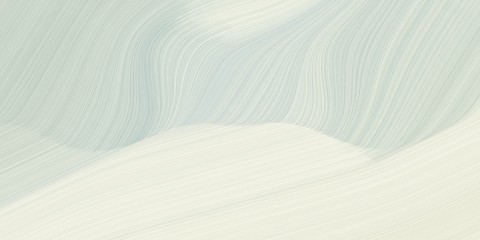 Obraz premium background graphic with modern curvy waves background illustration with light gray, linen and silver color