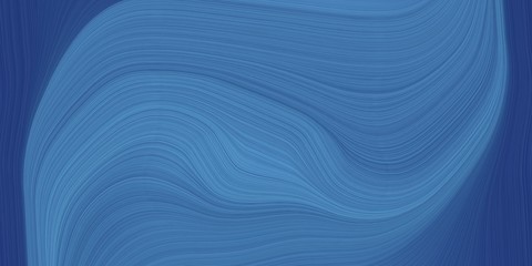 background graphic with elegant curvy swirl waves background design with steel blue, dark slate blue and corn flower blue color