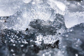 Frozen ice texture