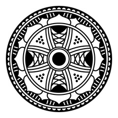 Circular pattern in form of mandala for coloring book, greeting card, phone case print. Anti-stress therapy pattern, coloring for adults. Hand drawn background, abstract round ornament.