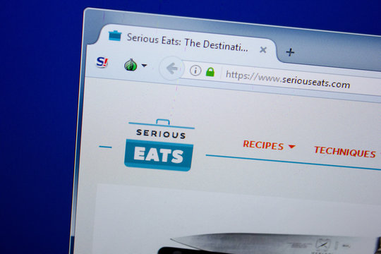 Ryazan, Russia - June 26, 2018: Homepage of SeriouSeats website on the display of PC. URL - SeriouSeats.com.