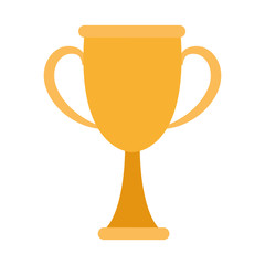 trophy cup icon, colorful design
