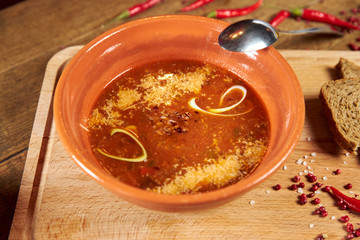 soup with bread
