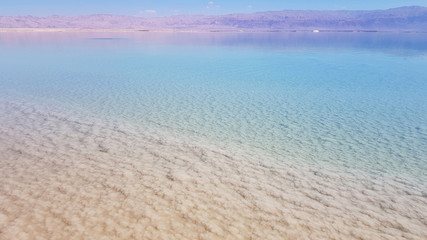 Plakat View of the Dead Sea coastline. Israel, Ein Bokek resort