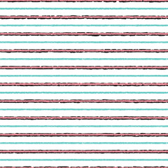 Striped Shirt background. Seamless Vector Pattern with Hand Drawn Doodle Horizontal Stripes Repeating Tile