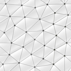 White web triangle seamless pattern