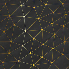 Gold color web triangle pattern