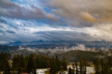 mountain fog