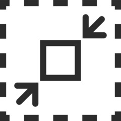 Obraz premium Compact size icon, vector illustration.