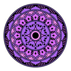 Mandala decorative round ornament. Can be used for greeting card, phone case print, etc. Hand drawn background