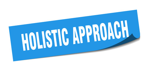 holistic approach sticker. holistic approach square sign. holistic approach. peeler