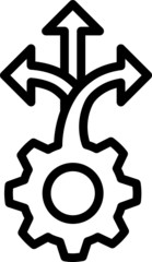 Consolidation icon, vector illustration