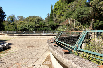 remains of an ancient zoo and animal cages in N.P. Brioni, Croatia