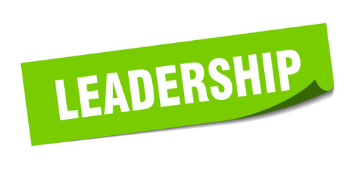 leadership sticker. leadership square sign. leadership. peeler